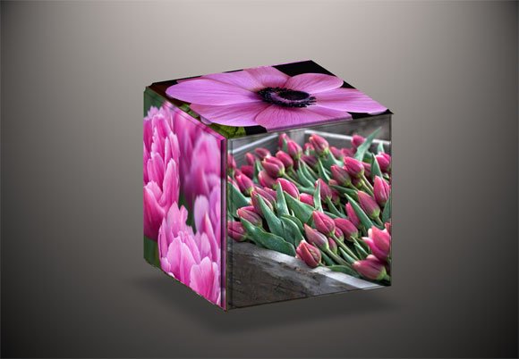 Animated Spinning Cube PowerPoint Template