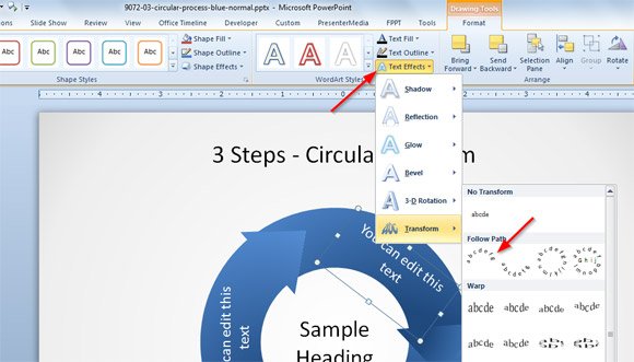 How to Make Text Curved in PowerPoint 2010 How to Make Text Curved in PowerPoint 2010