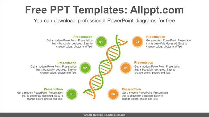 DNA chromosomes PowerPoint Diagram Template DNA chromosomes PowerPoint Diagram Template
