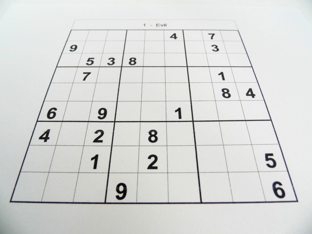evil puzzles Free Sudoku Puzzles