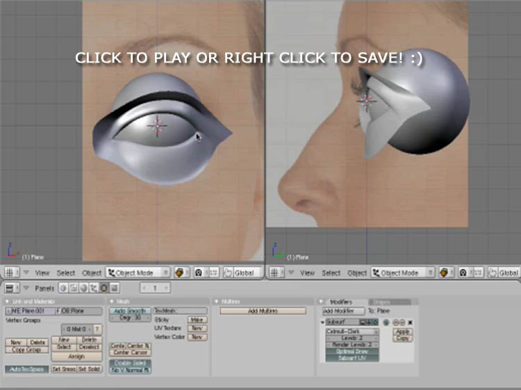 Modeling An Eye tutorial