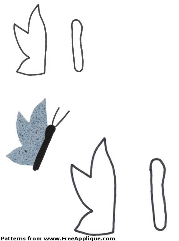 8 Butterfly Patterns Free Applique Patterns