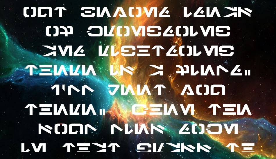 Galactic Basic free font