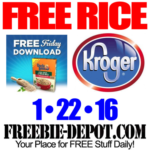 FREE Uncle Ben’s Rice Kroger Freebie Friday Download FREE Digital
