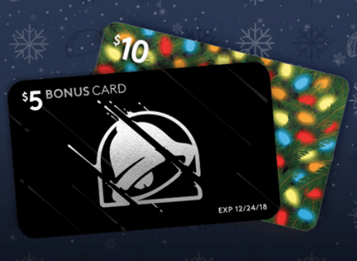 Taco Bell Buy 10 Gift Card & Get 5 Bonus Gift Card