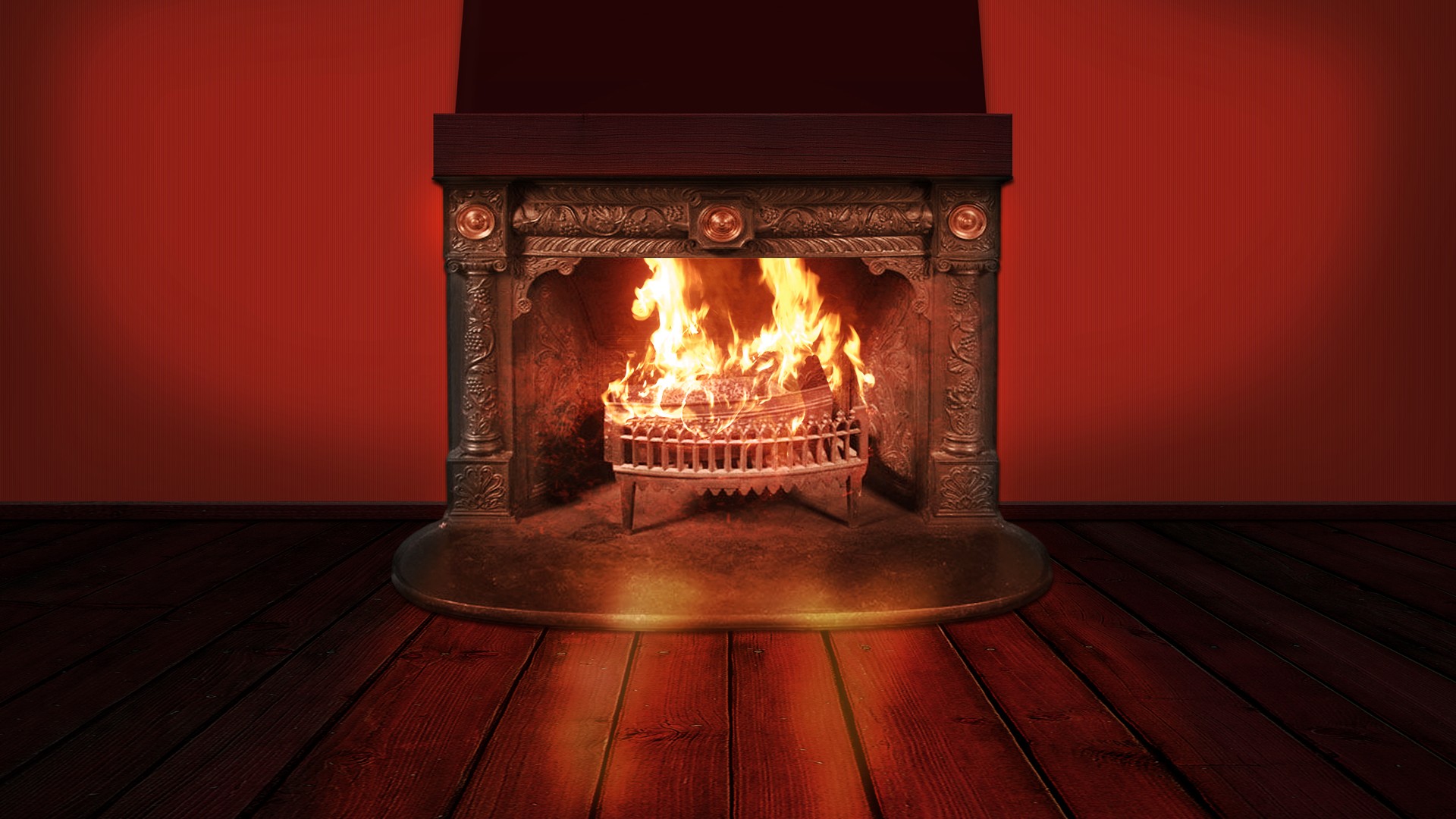 Fireplace Background 1920x1080 (1080p) Wallpaper