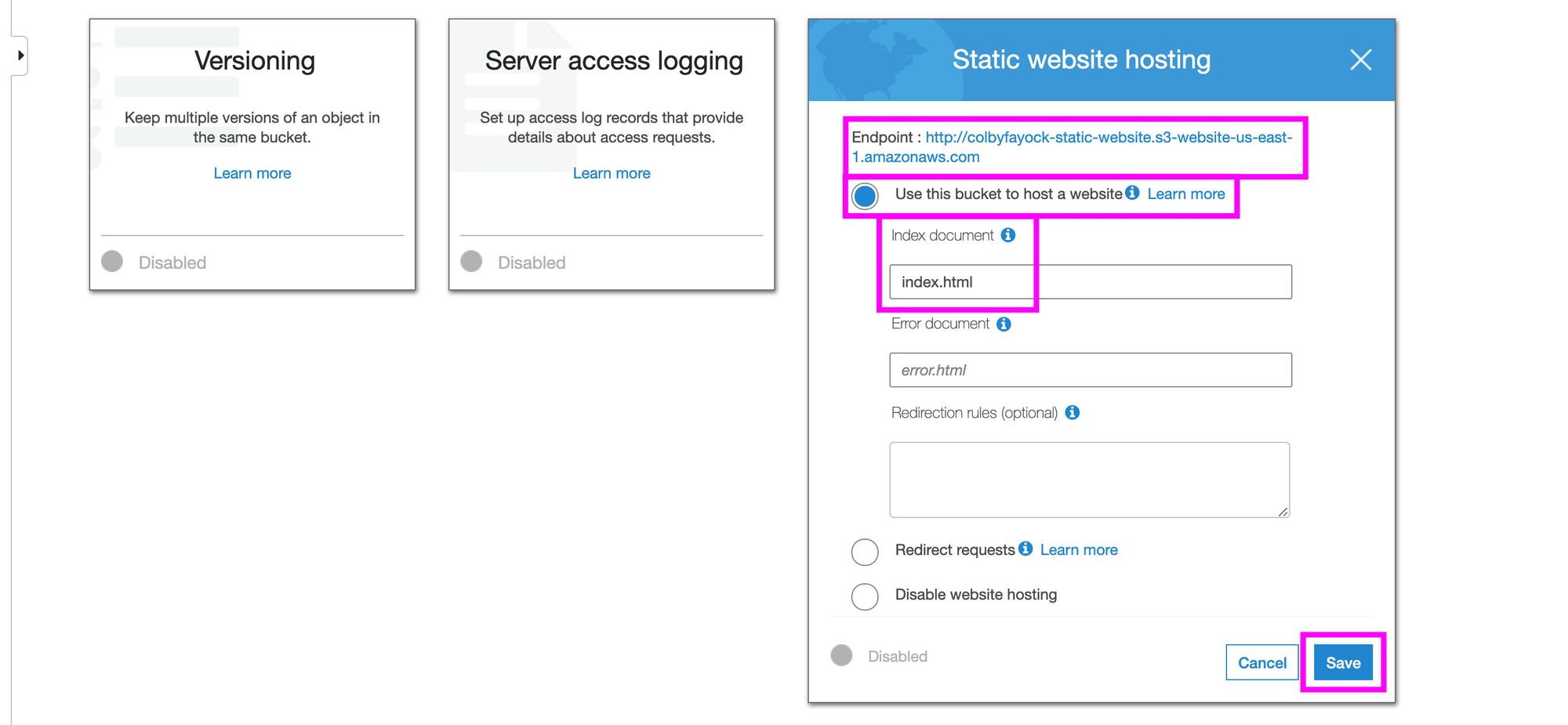 How to host and deploy a static website or JAMstack app to AWS S3 and