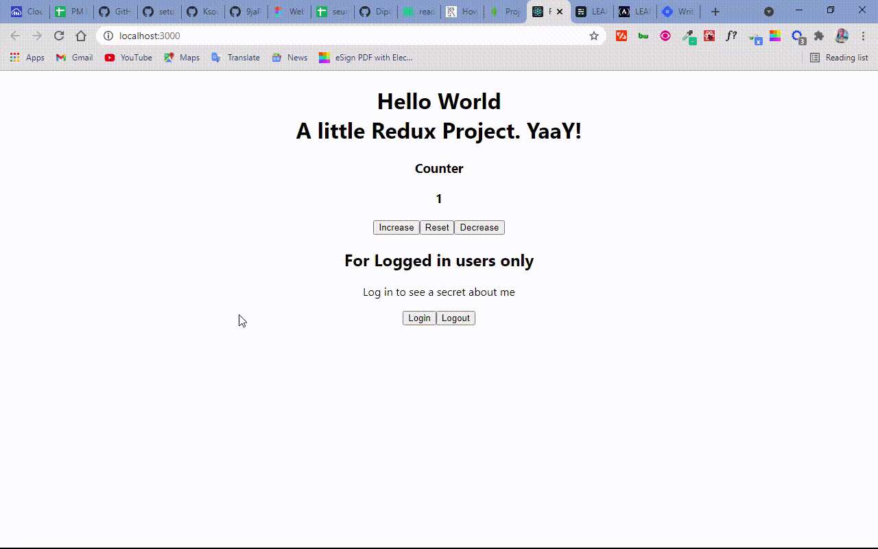 Learn Redux by Making a Counter Application