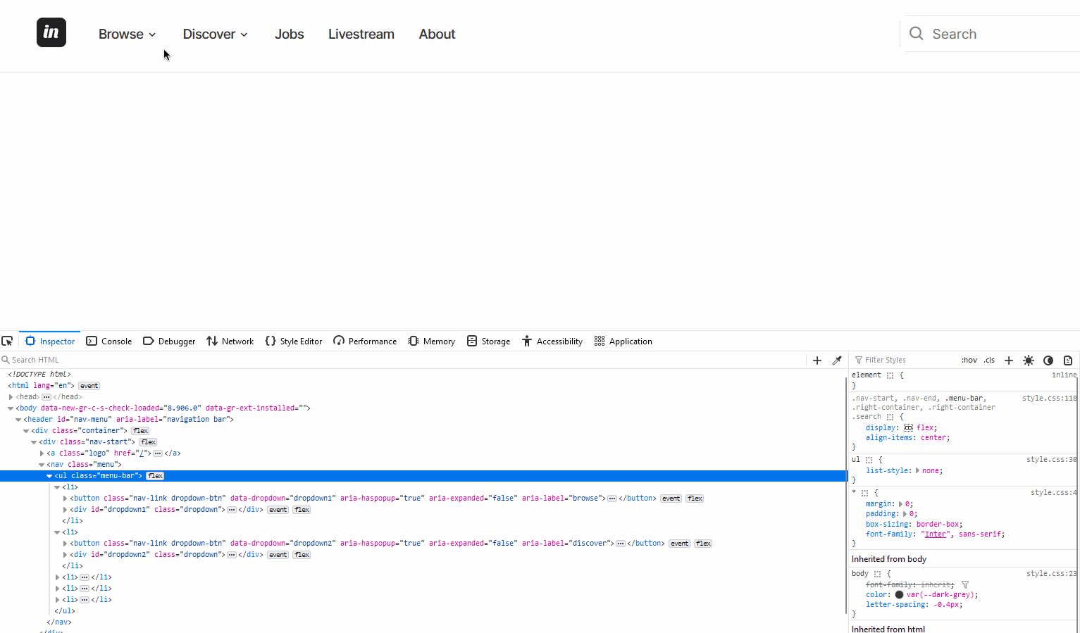 How to Build a Responsive Navigation Bar with a Dropdown Menu using