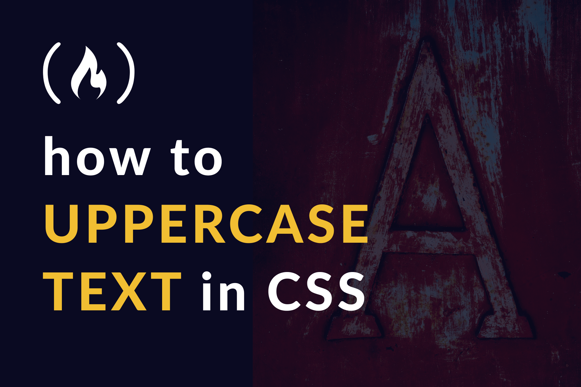 Uppercase letter in html
