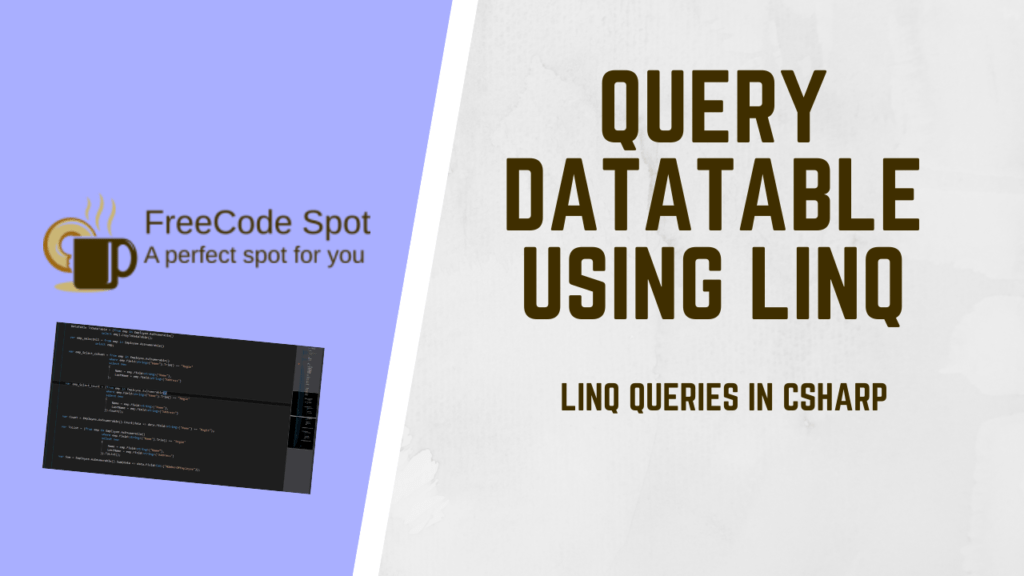 Query DataTable using LINQ