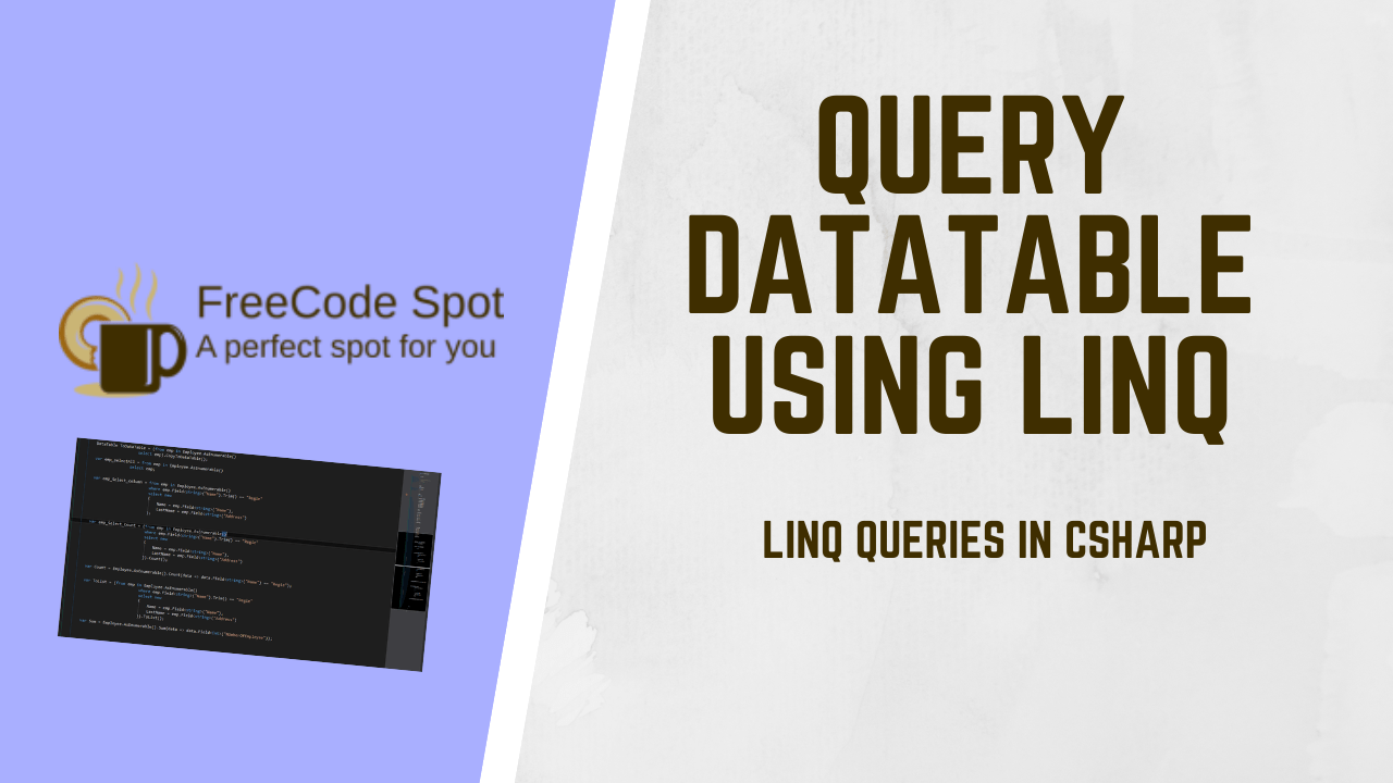 Query DataTable using LINQ