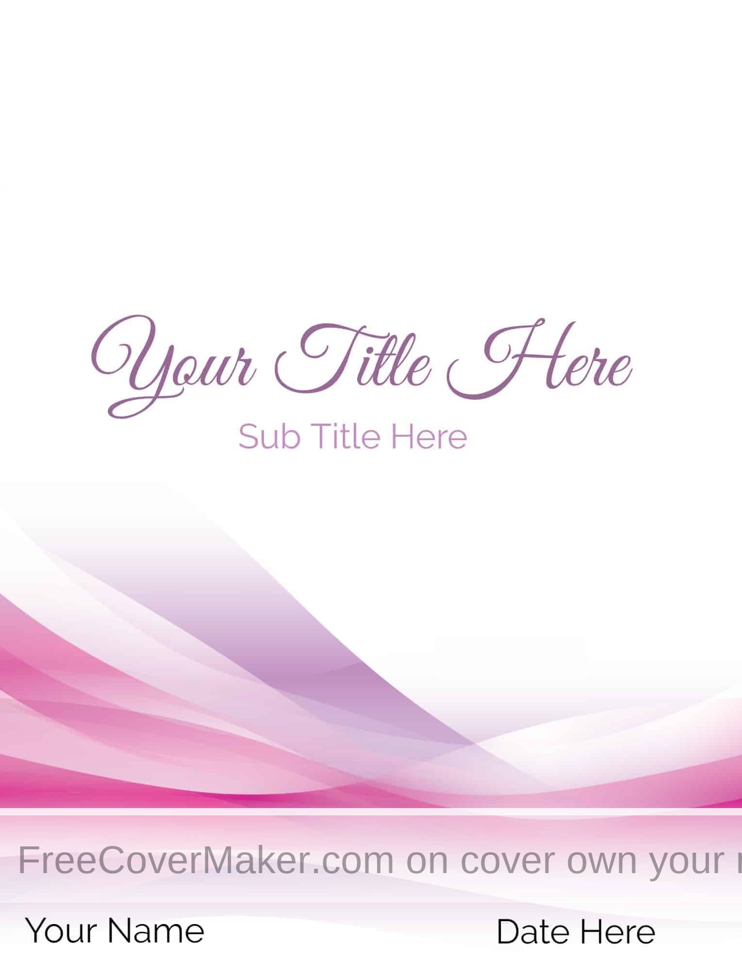 Free Cover Page Maker Create Online in under 1 Minute!