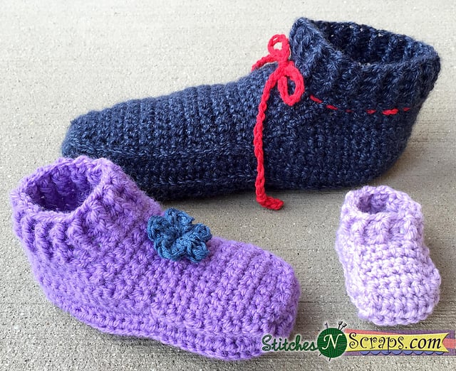 10+ Free Patterns for Toddler Sized Slippers • Free Crochet Tutorials