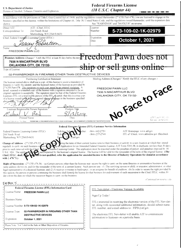 FFL Gun Transfers