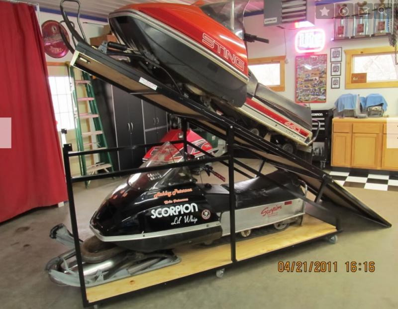 Snowmobile storage racks Ontario