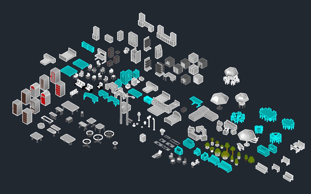 3D Dwg Autocad Blocks Archive