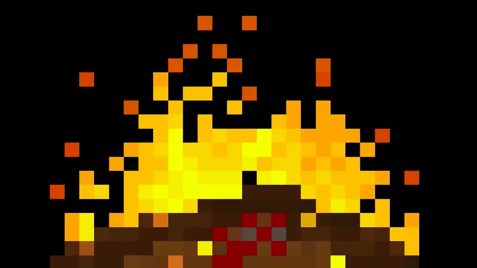 Virtual Pixel Fireplace