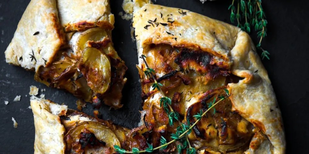 Vegan Potato & Caramelized Onion Galette Vegan Easy Guest Blogger Liv
