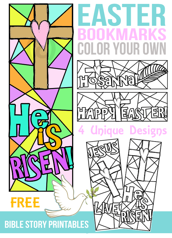 FREE Color Your Own Easter Bookmarks Free Homeschool Deals