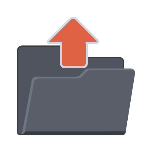Upload Folder, Document, File, Upload, Upload Document Icon PNG Transparent Background, Free
