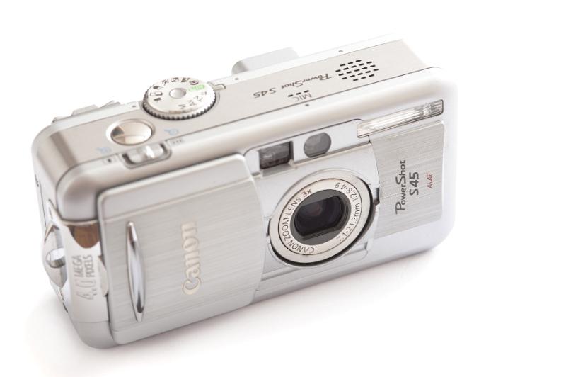 Free image of Old silver digital compact camera
