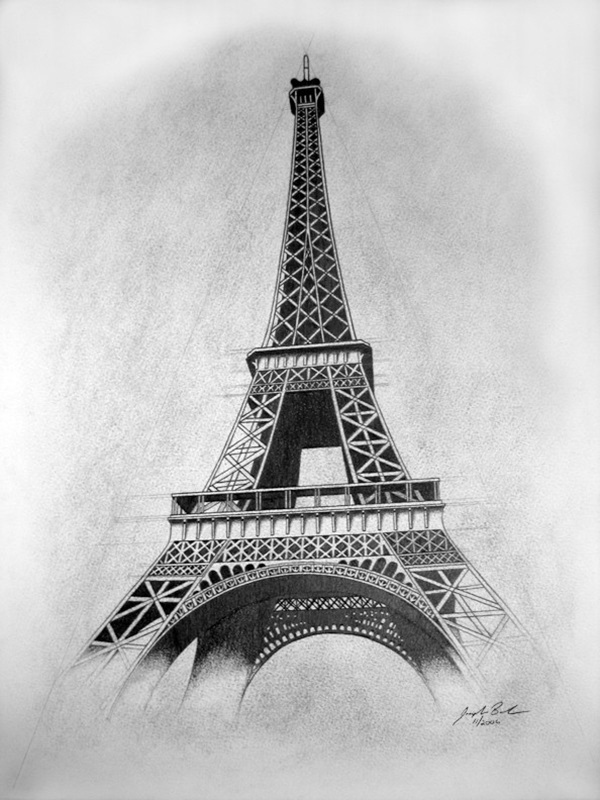 40 Easy Eiffel Tower Drawing Ideas To Try