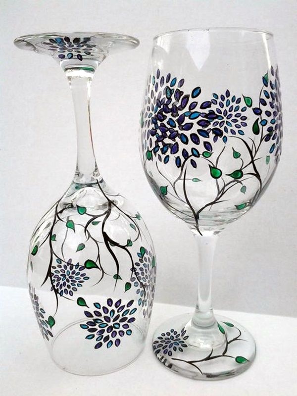 Glass Painting Designs / DIY Glass Painting Patterns Ideas