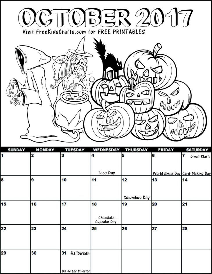 printable calendars for kids