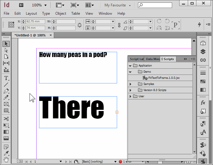 IdExtras InDesign Scripts, Tips & Solutions Fit Text to Frame