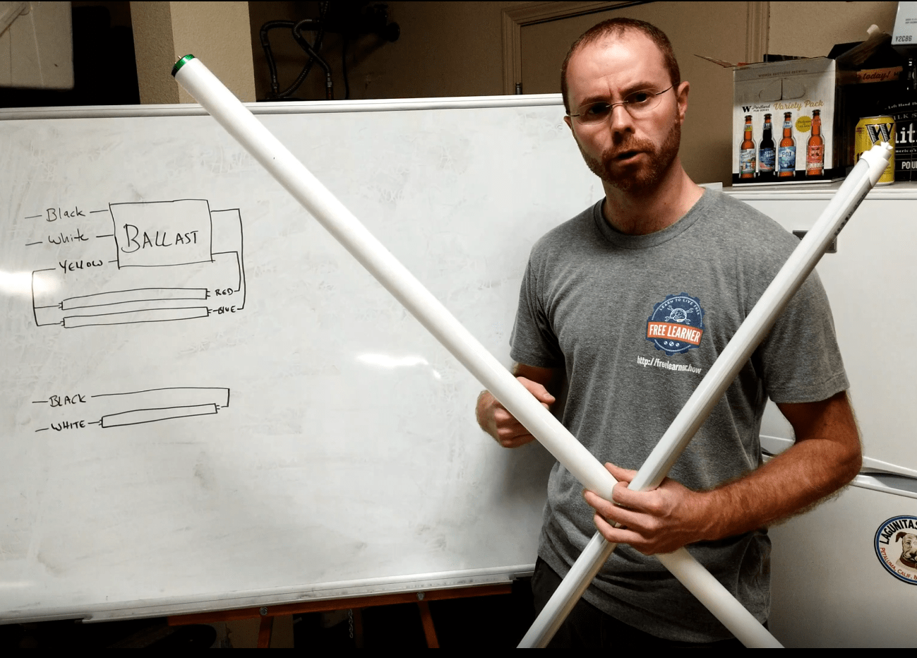 How to Replace your Fluorescent Tube Lights with LEDs - FreeLearner.how