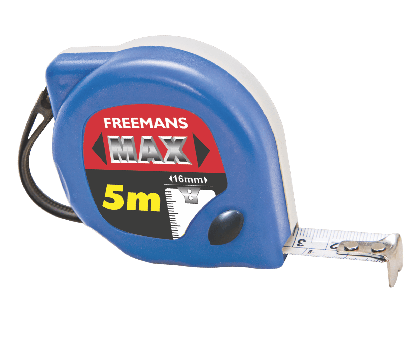 FREEMANS MAX 5m16mm Steel Pocket Measuring Tape with back lock