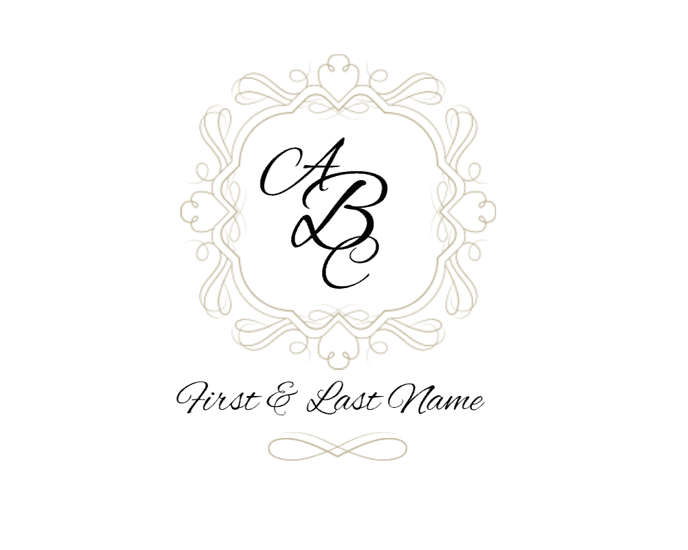 Free Monogram Maker Customize Online Instant Download