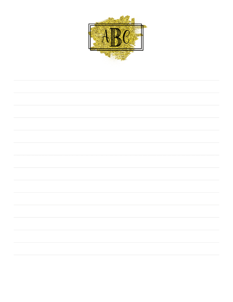 Free Monogram Stationery Maker Create Online & Print at Home