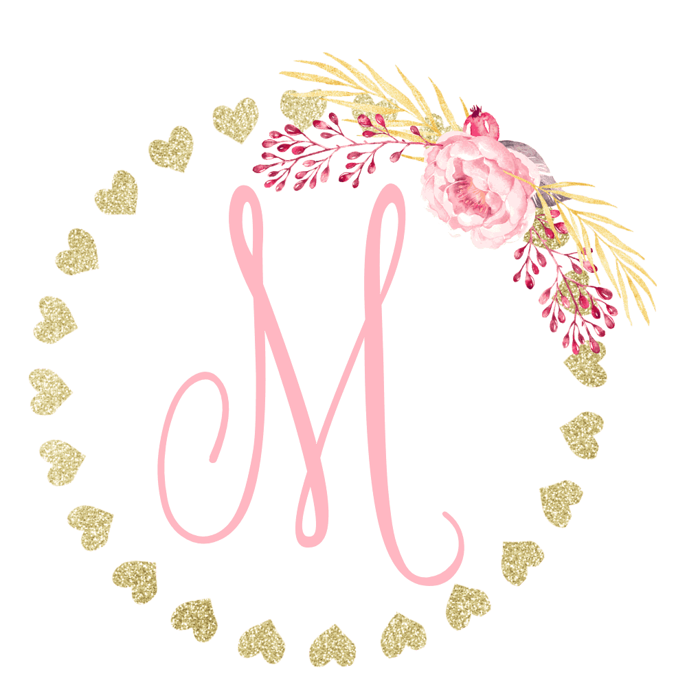 Letter M Monogram Customize Online Instant Download