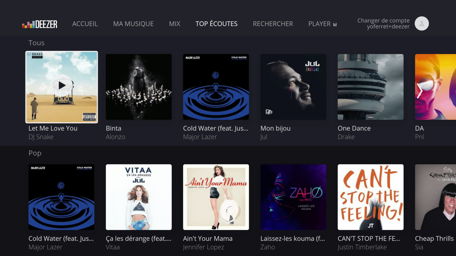 Deezer se dote d'une app Freebox Mini 4K on a testé