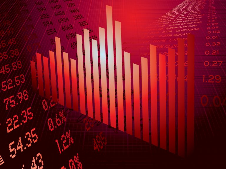 Financial Graphics Powerpoint Templates Business & Finance, Red
