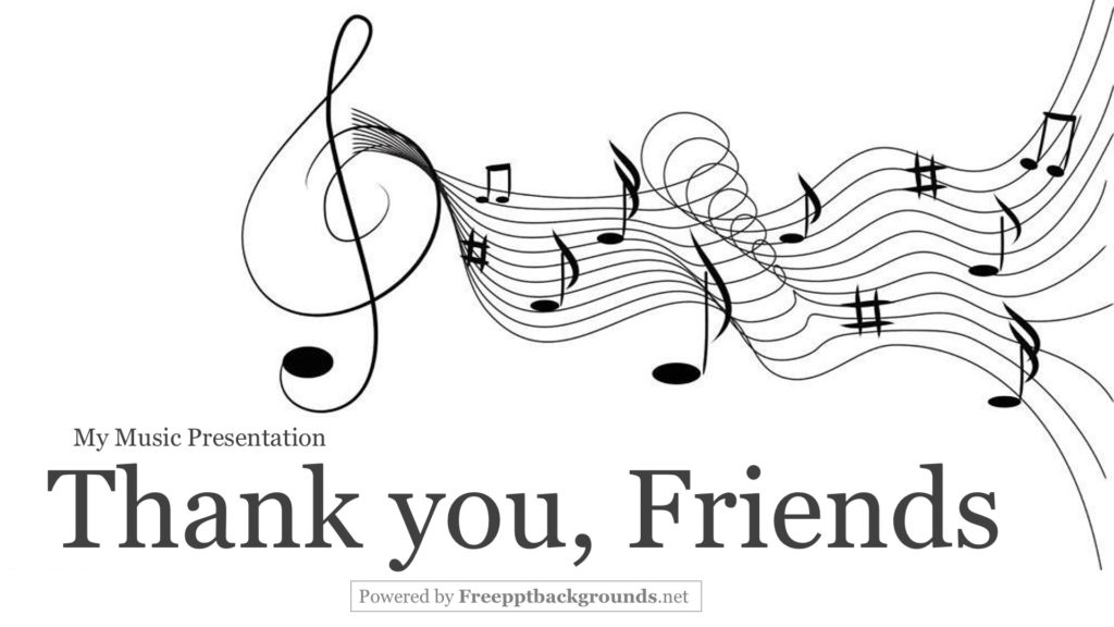 My Music Powerpoint Templates Black, Google Slides, Music, White