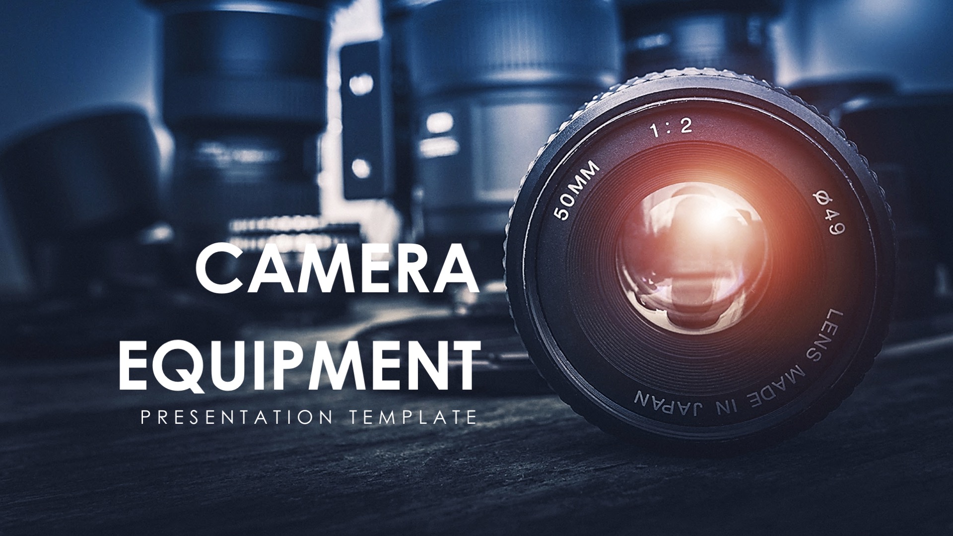 Camera Lens PowerPoint Template Backgrounds ubicaciondepersonas.cdmx