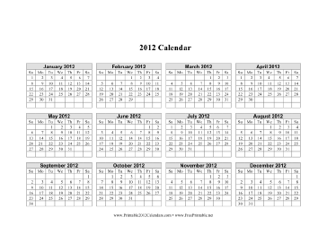 New Printable 2012 calendars