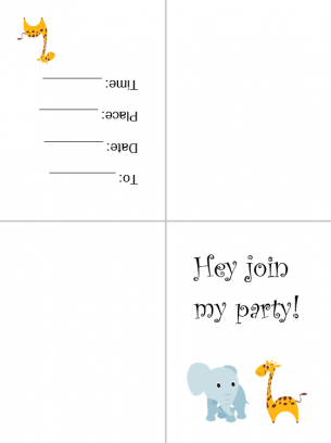 Free Printable Card Invitations