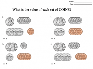 Counting Money Worksheets