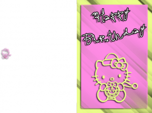 Pink Hello Kitty Cards