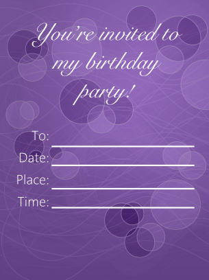 Printable Birthday Invitations