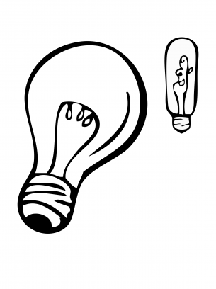 Light Bulb Coloring Sheets