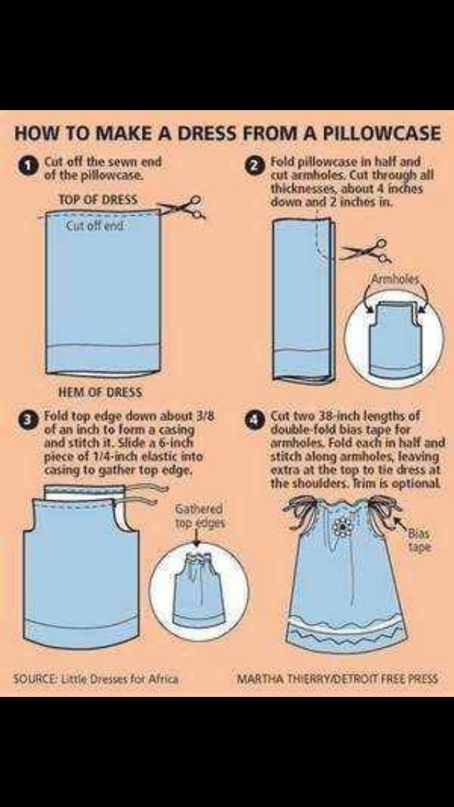 Free Printable Pillowcase Dress Pattern Free Printable Pattern