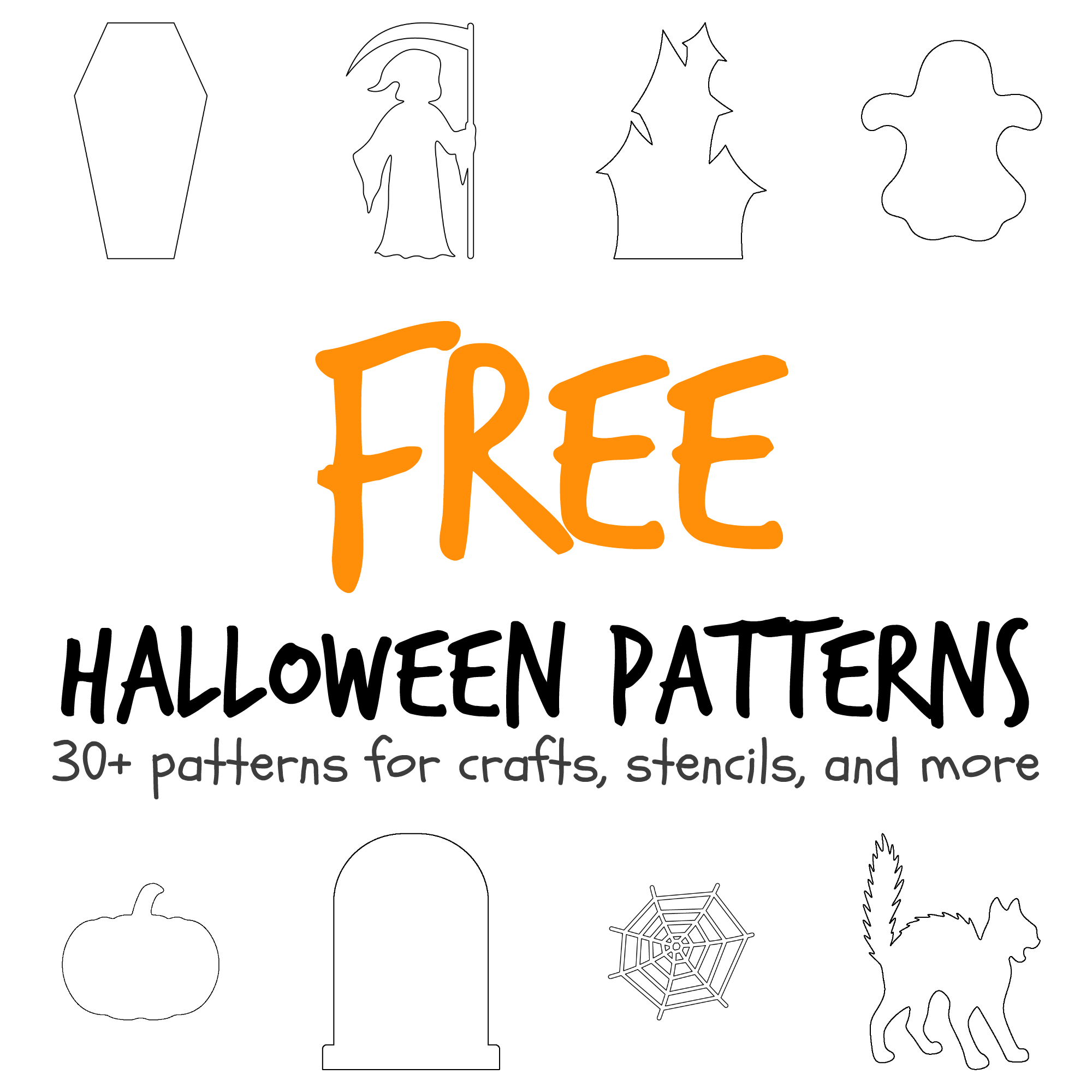 Free Printable Halloween Applique Patterns - Free Printable Pattern