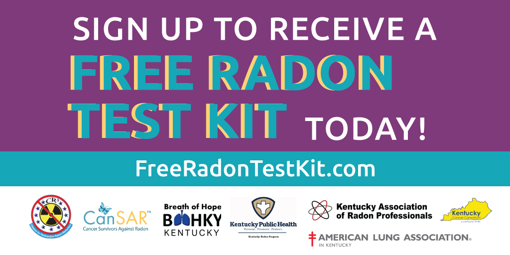 Free Radon Test Kit from the Kentucky Association of Radon Professionals