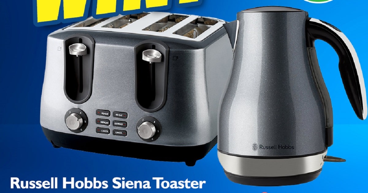 Win 1 Of 2 Russell Hobbs Siena Toaster & Kettle Packs Worth 200 • Free