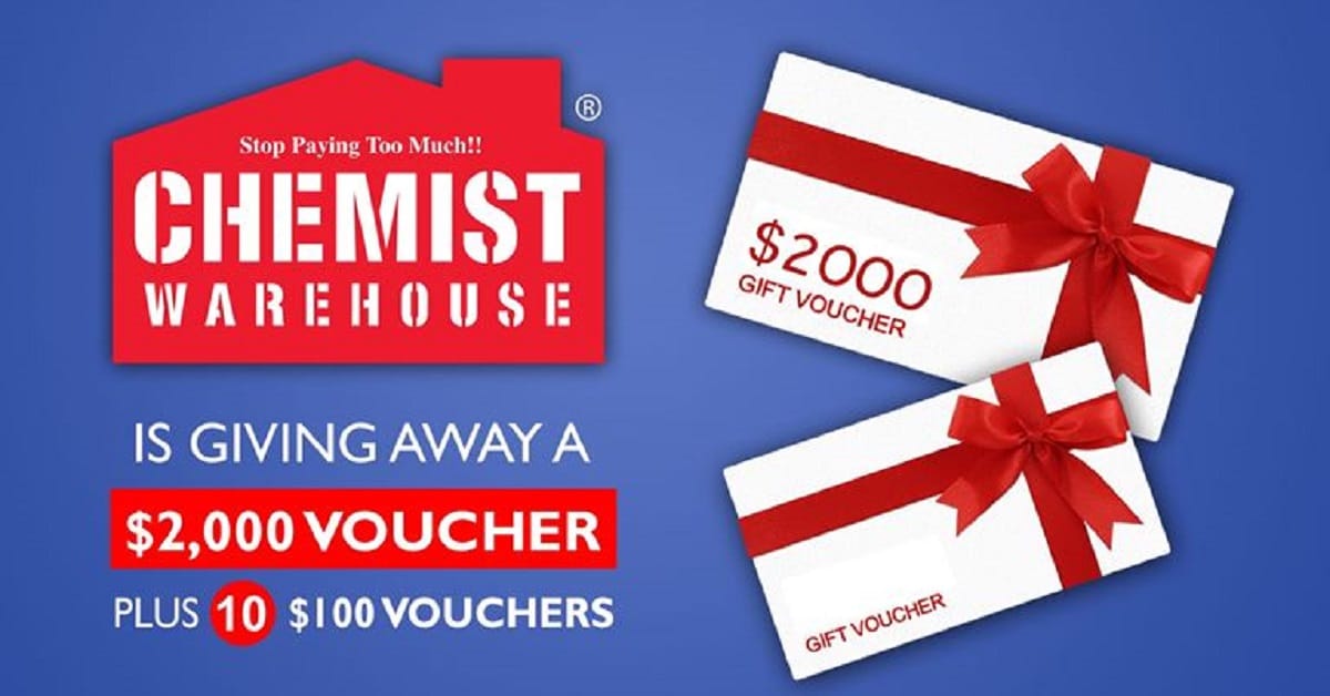 Win A 2,000 Chemist Warehouse Gift Voucher! • Free Samples Australia